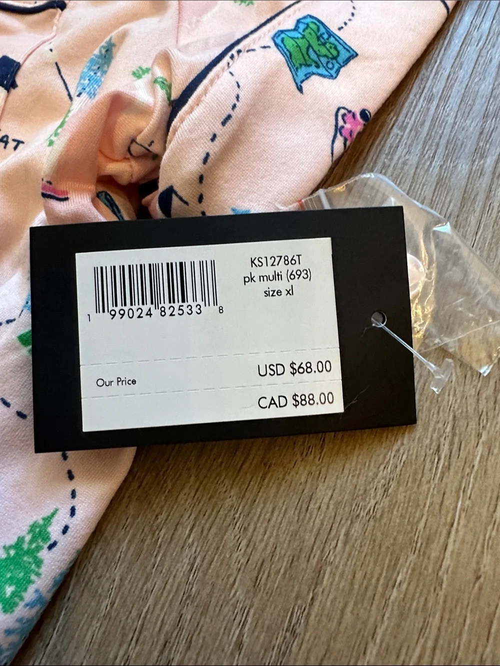 kate spade Light Pink Camp-Print Short Pajama Set